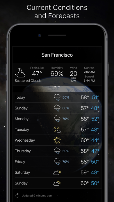 Living Earth – Clock & Weather screenshot