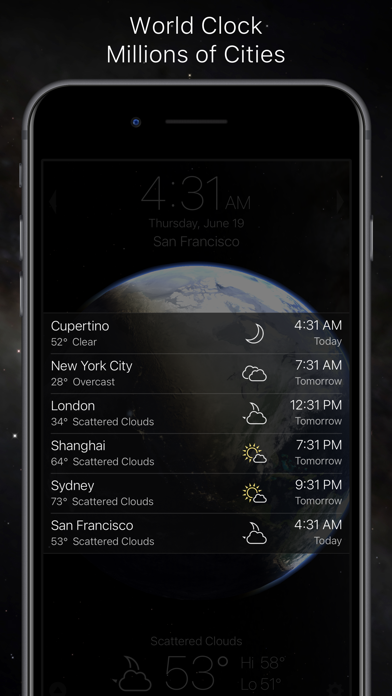 Living Earth – Clock & Weather screenshot