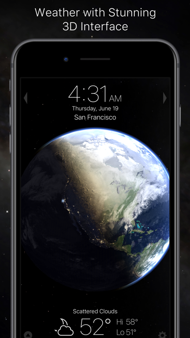 Living Earth – Clock & Weather screenshot
