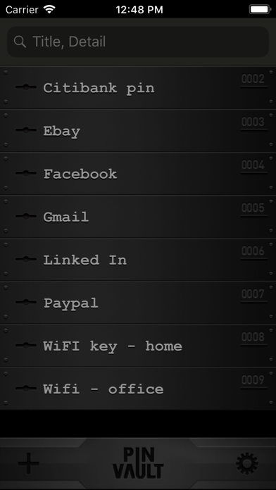 PIN VAULT – Secure Passwords screenshot