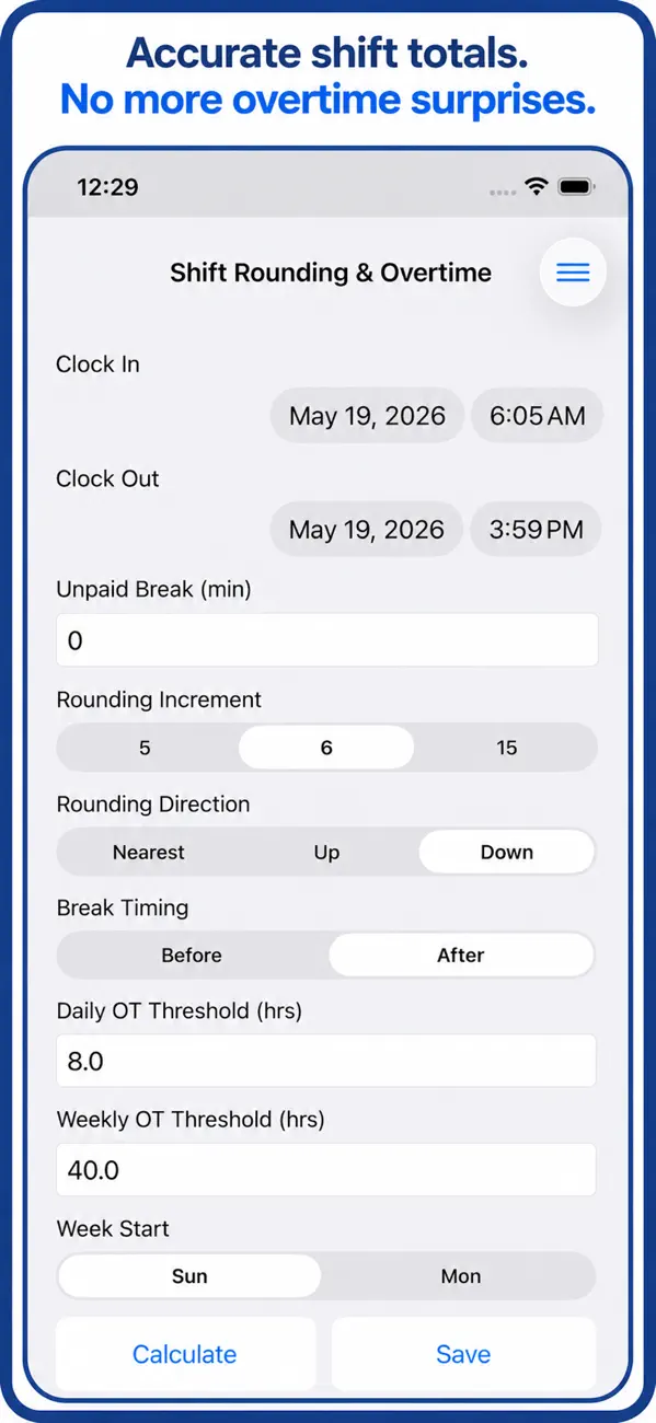 Time & Date Calculator ++ screenshot