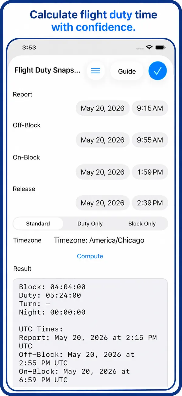 Time & Date Calculator ++ screenshot