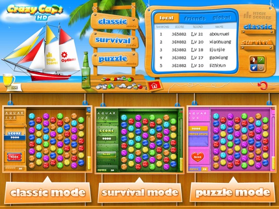 Crazy Caps HD screenshot