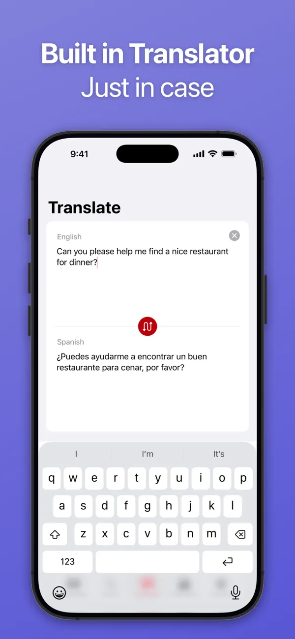 SpeakEasy Spanish Phrasebook screenshot
