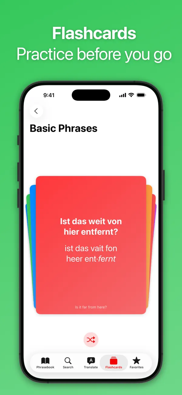 SpeakEasy German Phrasebook screenshot