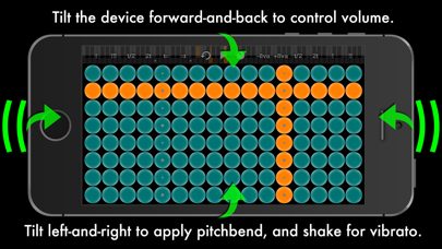 Arpeggionome for iPhone | matrix arpeggiator screenshot