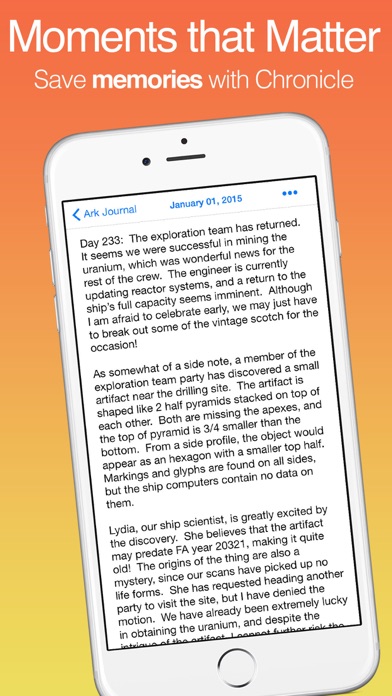 Chronicle – Journal Diary screenshot