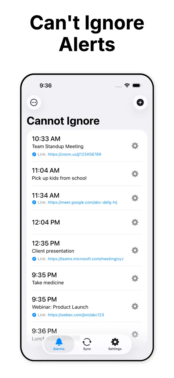 Cannot Ignore – Super Alarms screenshot