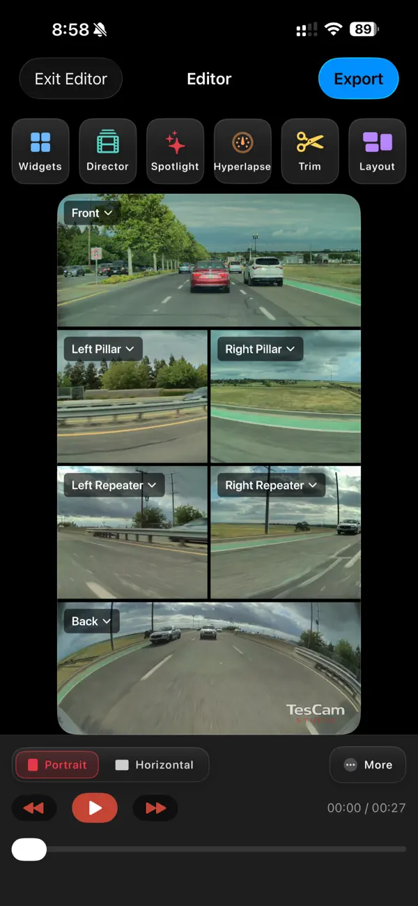 TesCam Studio for Tesla screenshot