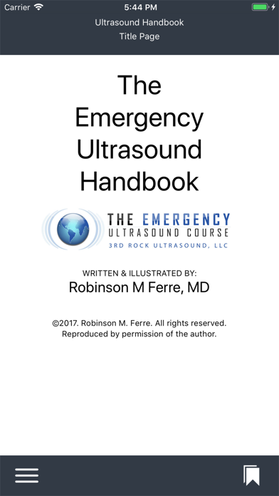 Emergency Ultrasound Handbook screenshot