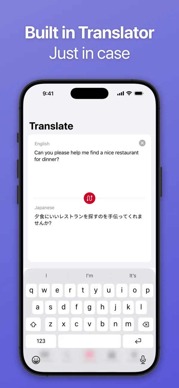SpeakEasy Japanese Phrasebook screenshot
