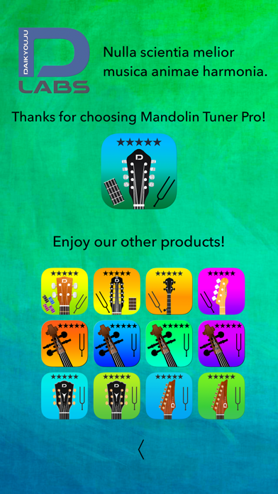 Mandolin Tuner Pro and Chords screenshot