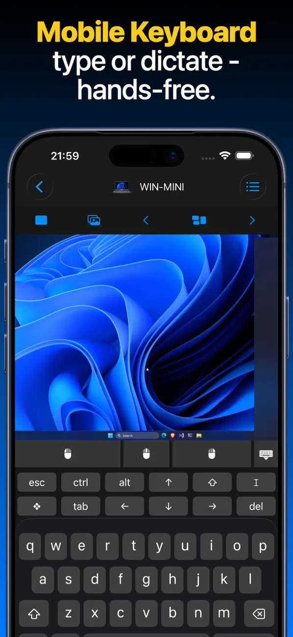 Remote, Mouse & Keyboard Pro screenshot