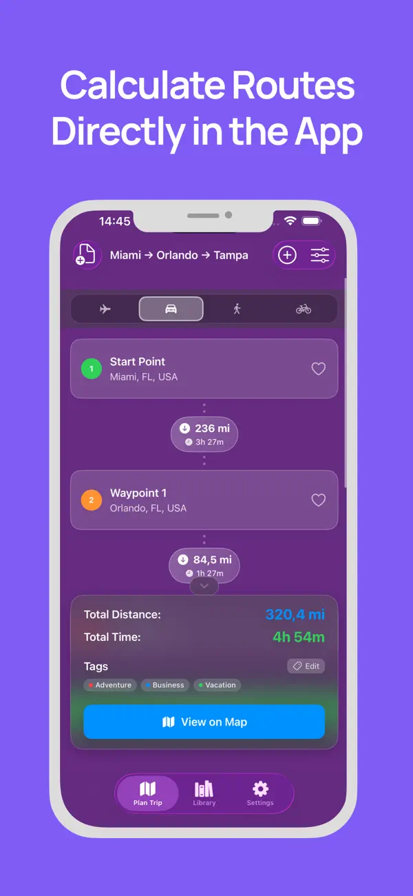 Pin Points Distance Calculator screenshot