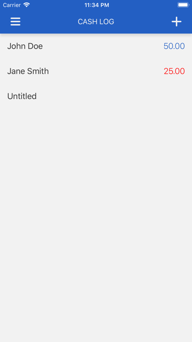 Cash Log Basic screenshot