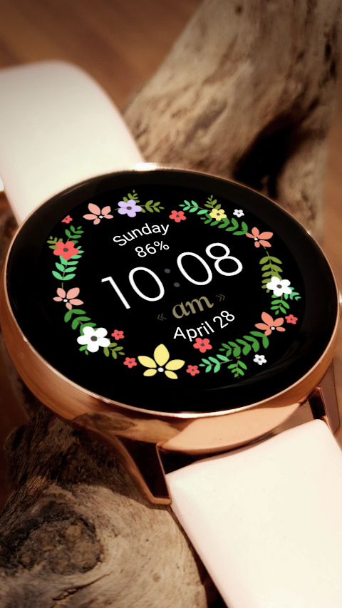 Spring Flower Watch Face screenshot