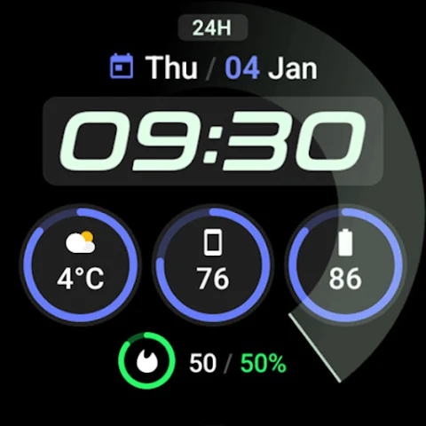 Active 2: Watch face screenshot