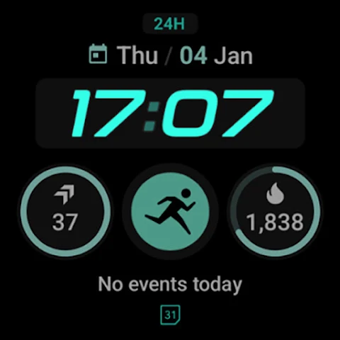 Active 2: Watch face screenshot