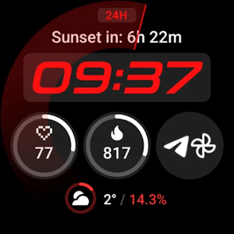 Active 2: Watch face screenshot