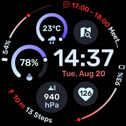 Adventurer Watch Face screenshot