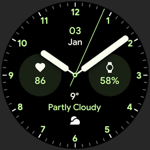 Analog PRO: Watch face screenshot