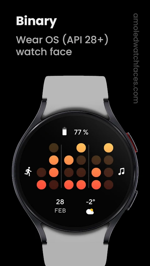 Binary Watch Face screenshot