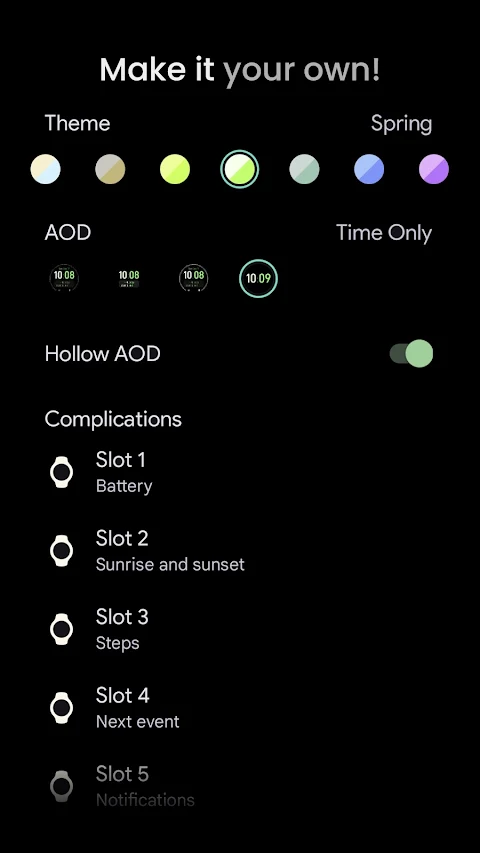 Dual Tone: Watch face screenshot