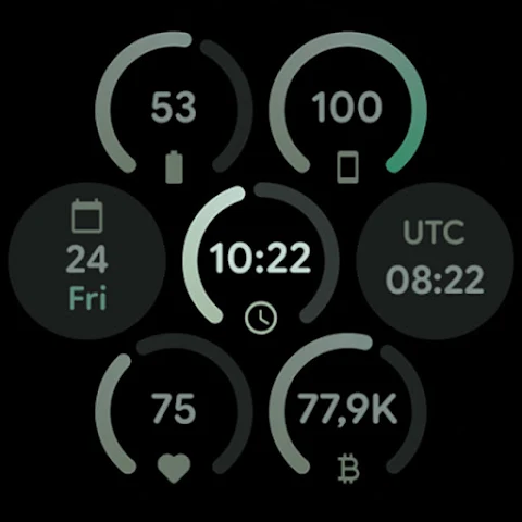 Grid Watch Face screenshot