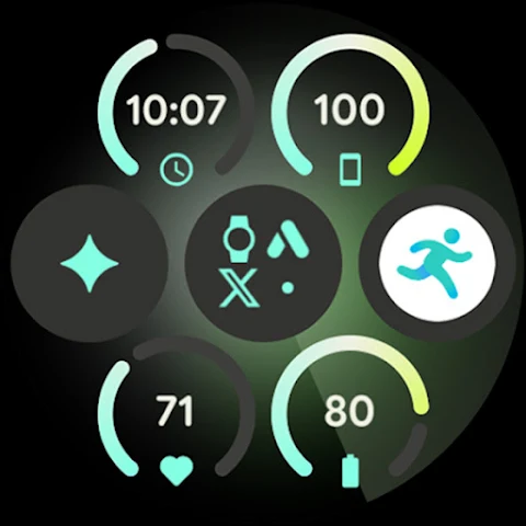 Grid Watch Face screenshot