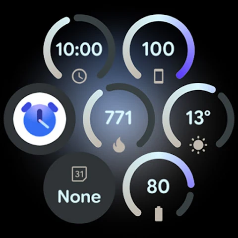 Grid Watch Face screenshot