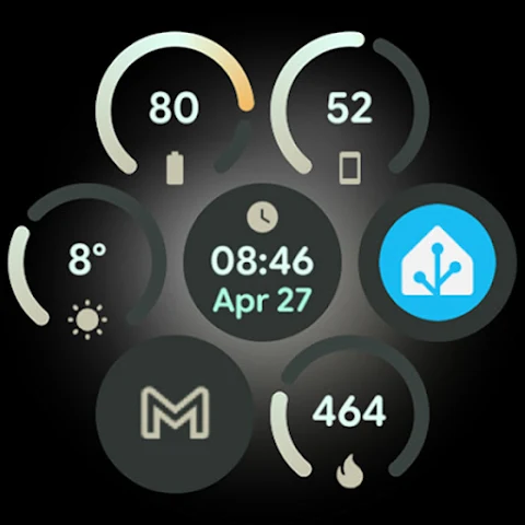 Grid Watch Face screenshot