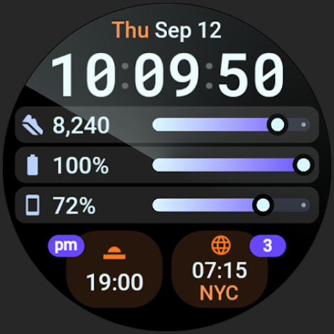 InfoHub Watch Face screenshot