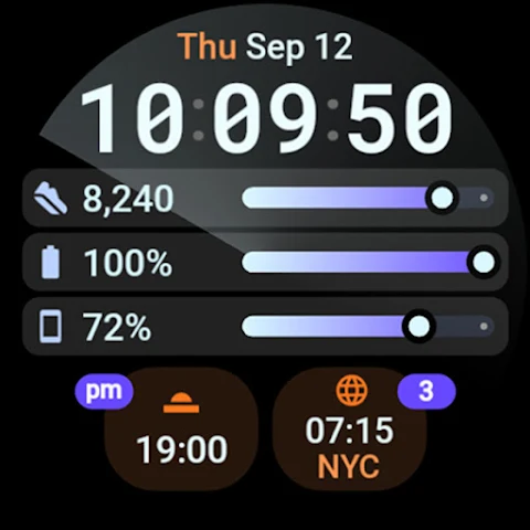 InfoHub Watch Face screenshot