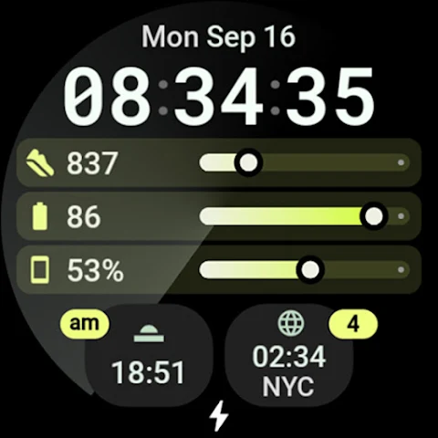 InfoHub Watch Face screenshot