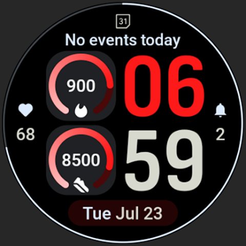 Main Goals Watch Face screenshot