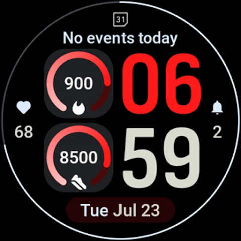 Main Goals Watch Face screenshot