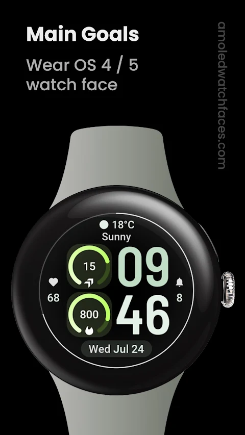 Main Goals Watch Face screenshot