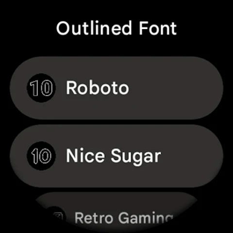 Outlined Watch Face screenshot