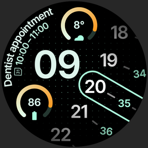 Roto Watch Face screenshot