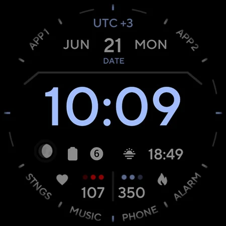 TACT ONE: Watch face screenshot