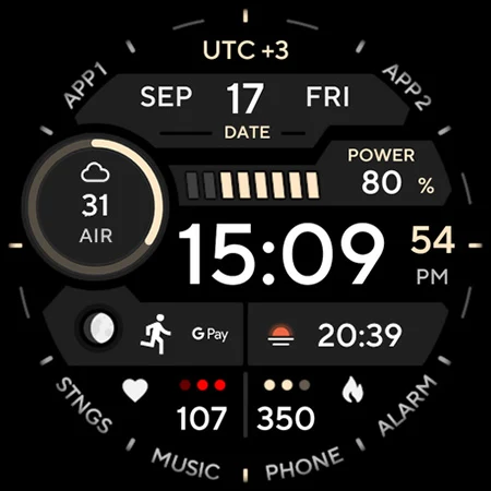 TACT ONE: Watch face screenshot