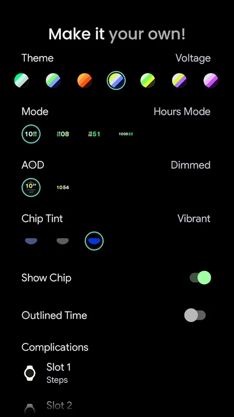 TimeMode Watch Face screenshot