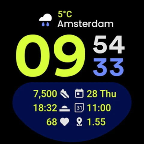 TimeMode Watch Face screenshot