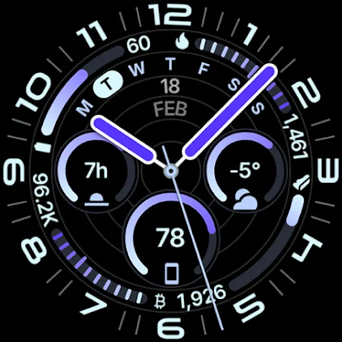 Ultra Analog Watch Face screenshot