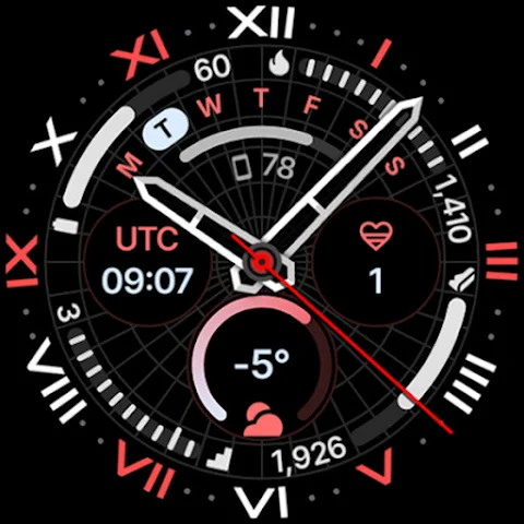Ultra Analog Watch Face screenshot