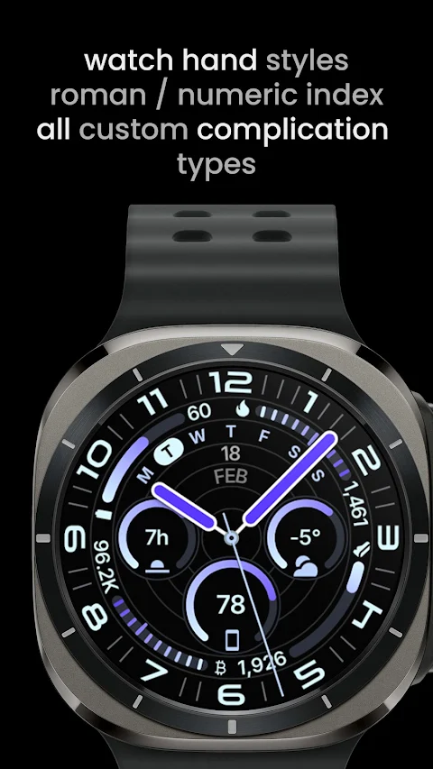 Ultra Analog Watch Face screenshot