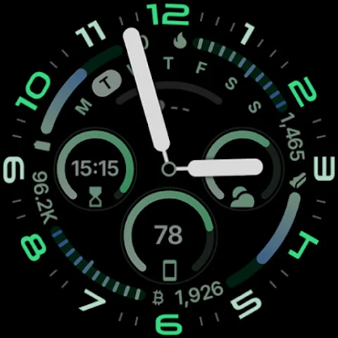 Ultra Analog Watch Face screenshot