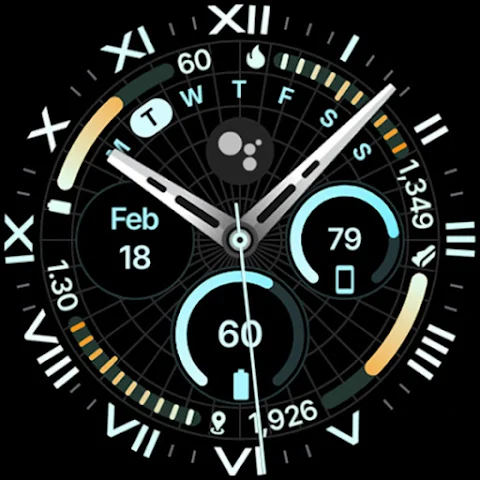 Ultra Analog Watch Face screenshot