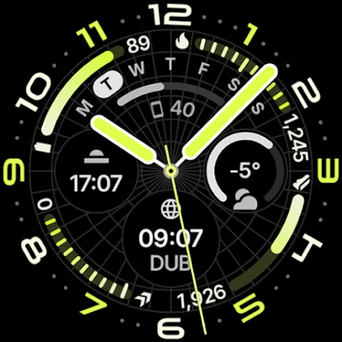 Ultra Analog Watch Face screenshot