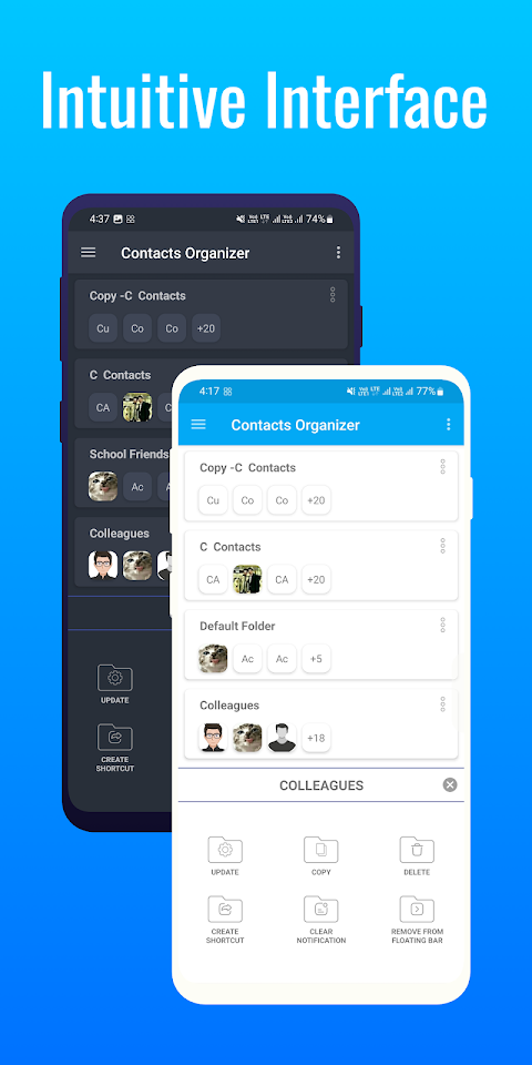 Contact Organizer screenshot